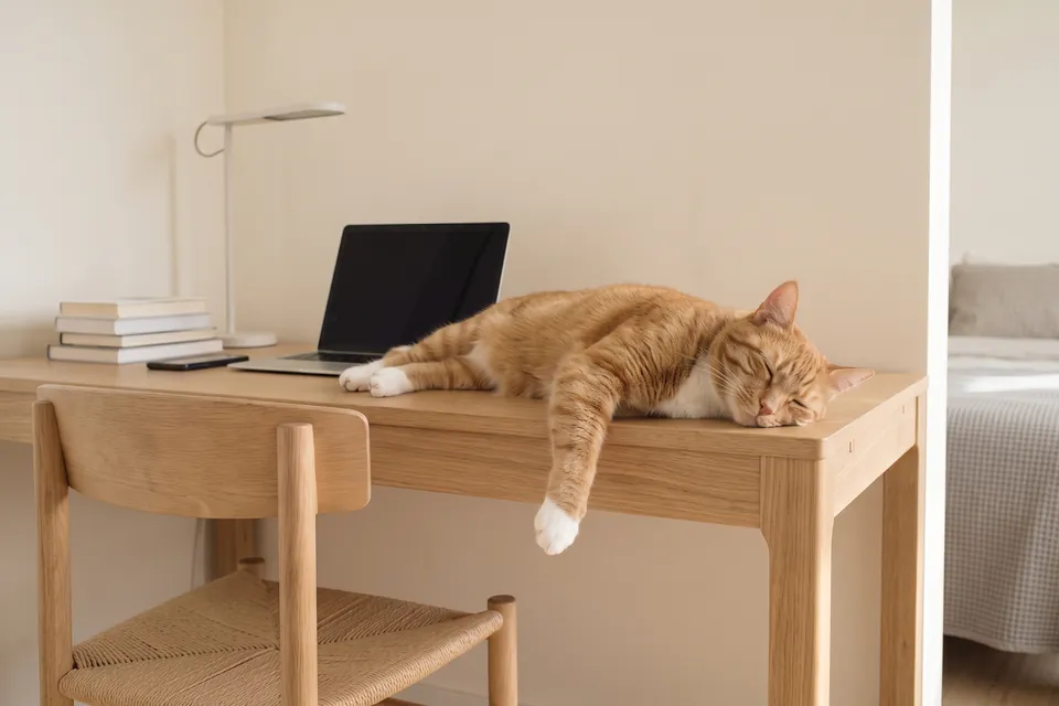 Die Katze ist auf dem Laptop eingeschlafen.