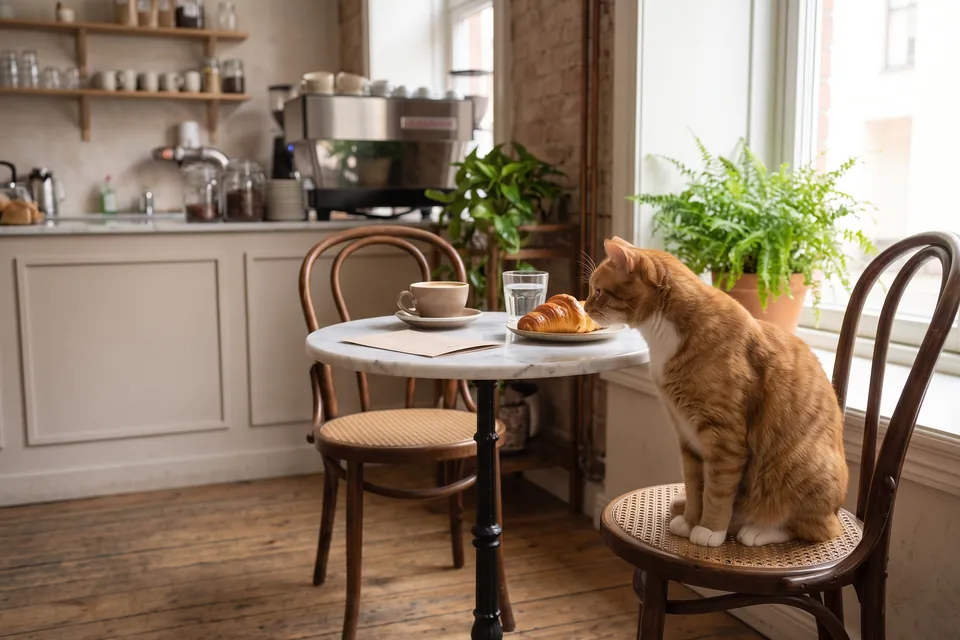 Was sieht die Katze?
