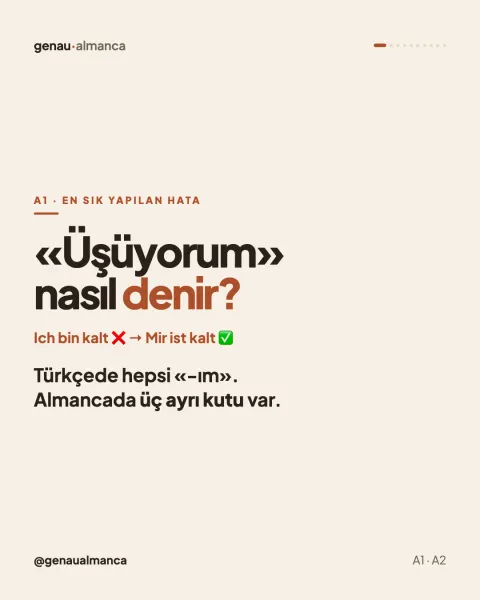 «Üşüyorum» nasıl denir?