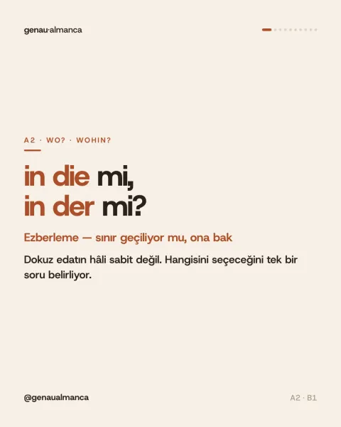 in die mi, in der mi?