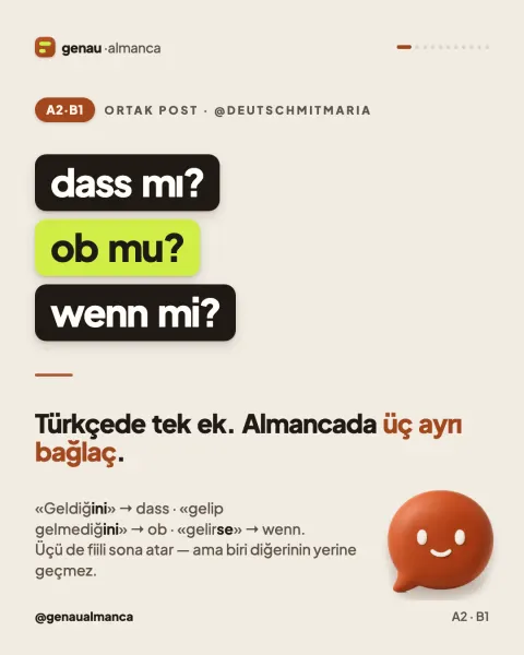 dass mı, ob mu, wenn mi?